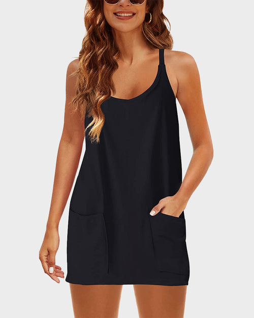 2-in-1 Lounge Romper Dress