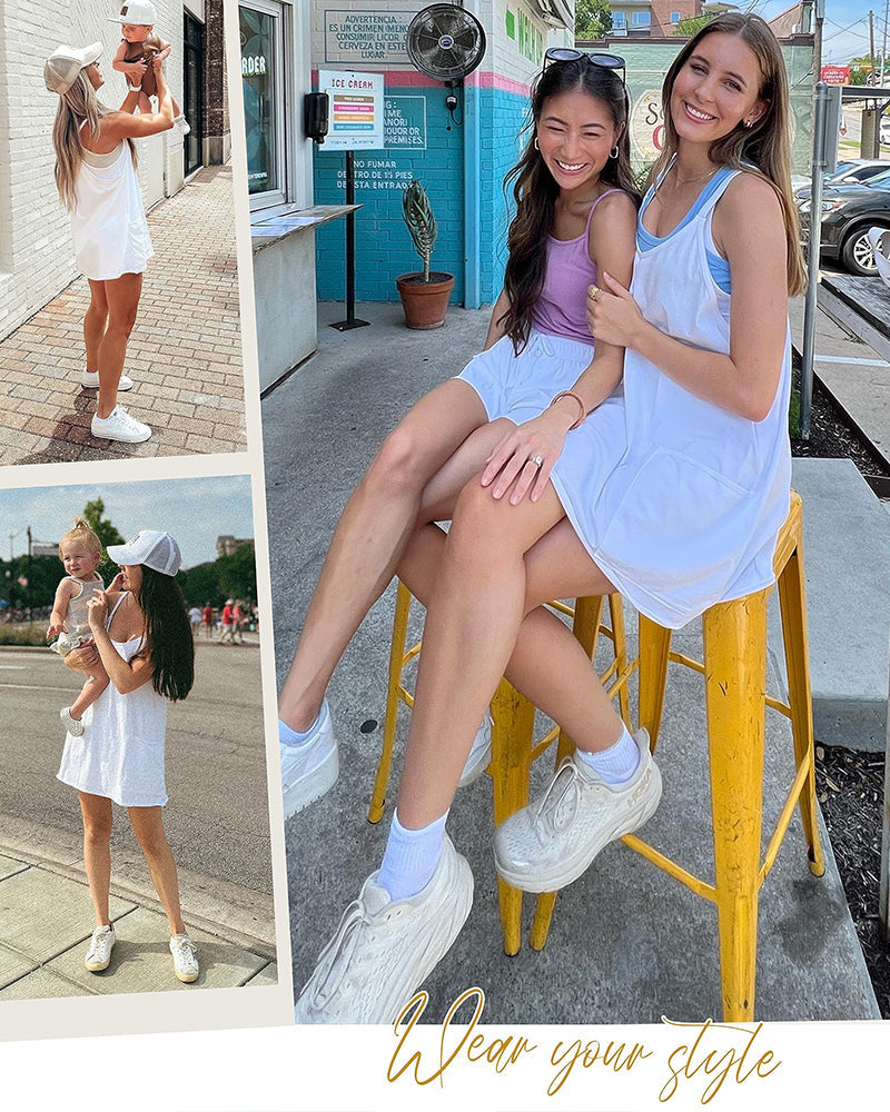 2-in-1 Lounge Romper Dress