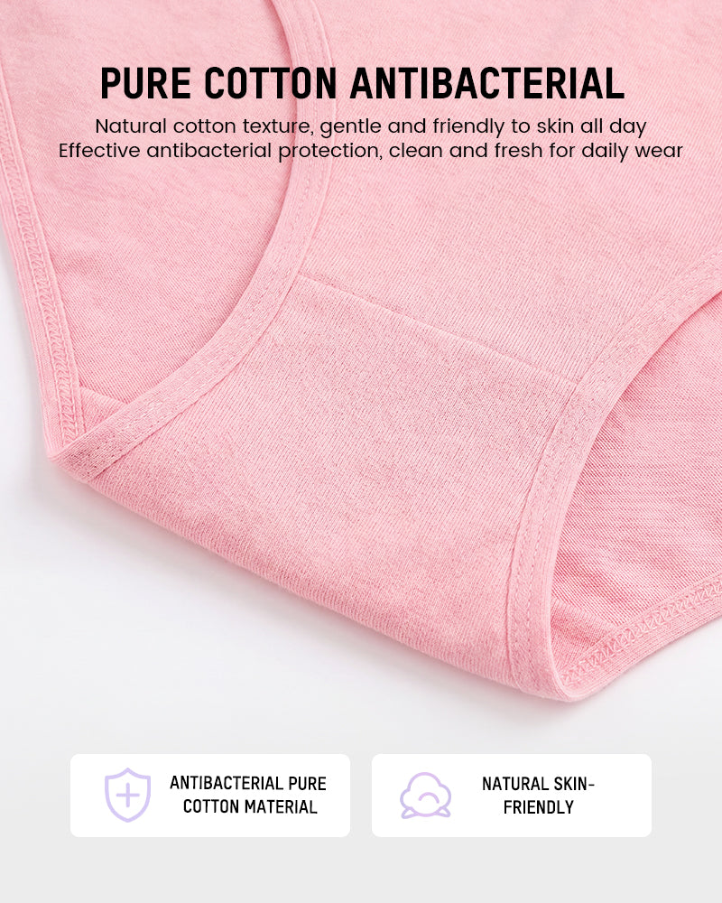 6 Pack LOVE Print Cotton Bikini Panties