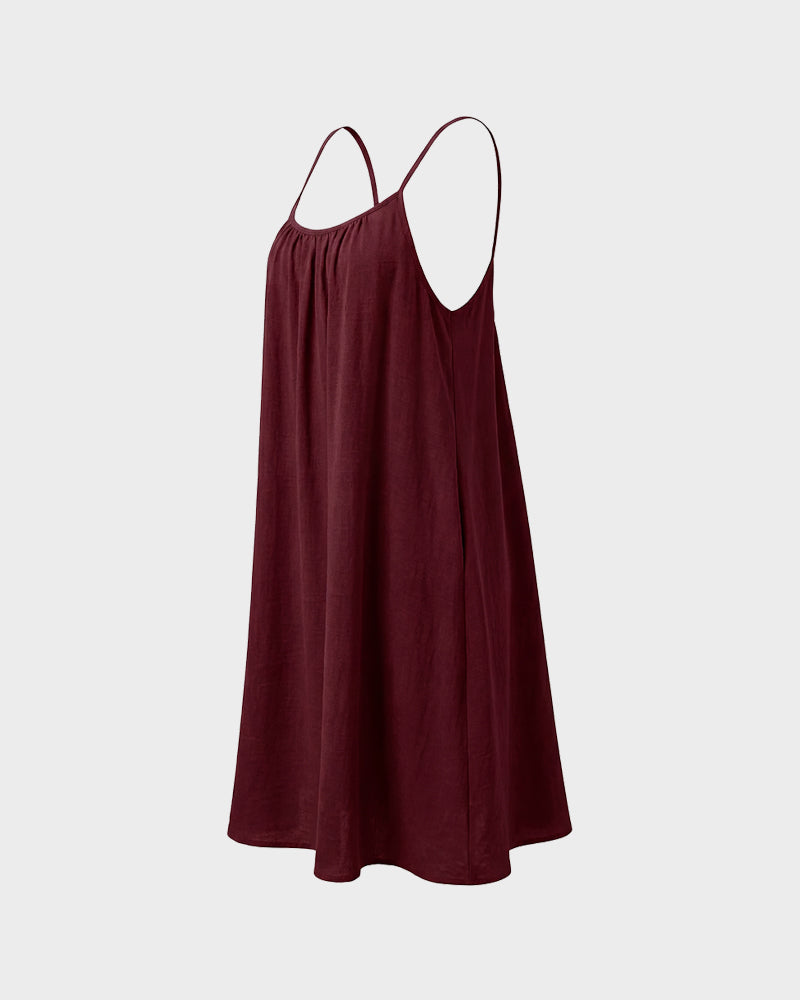Backless Flowy Cami Lounge Dress
