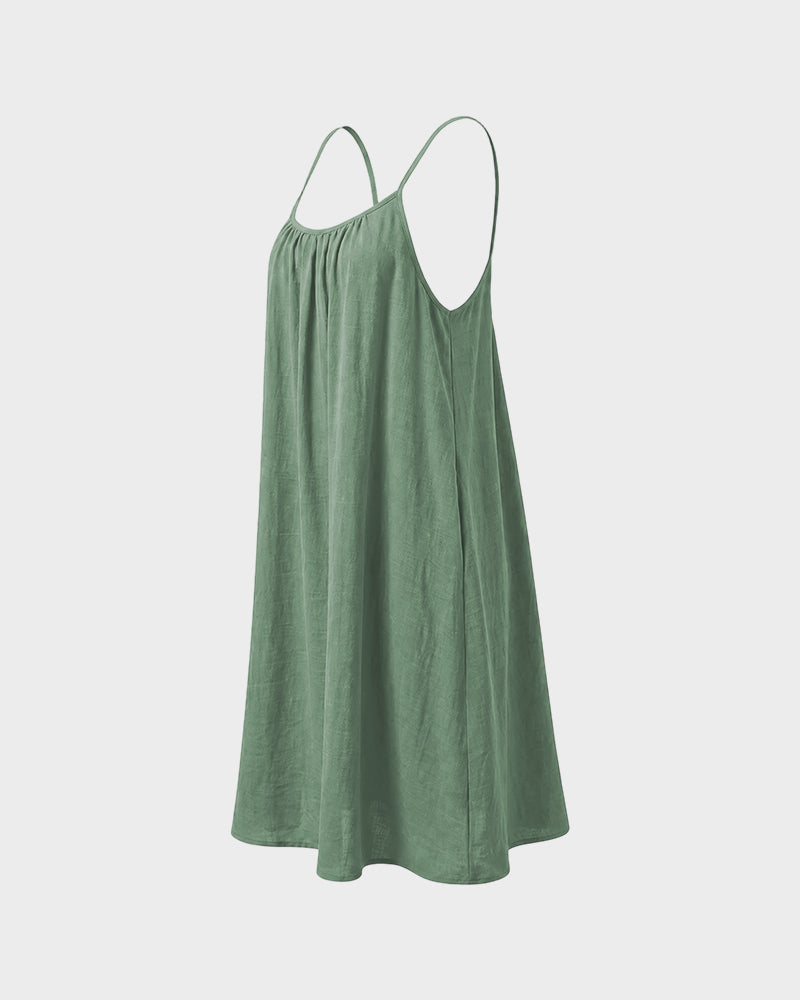 Backless Flowy Cami Lounge Dress