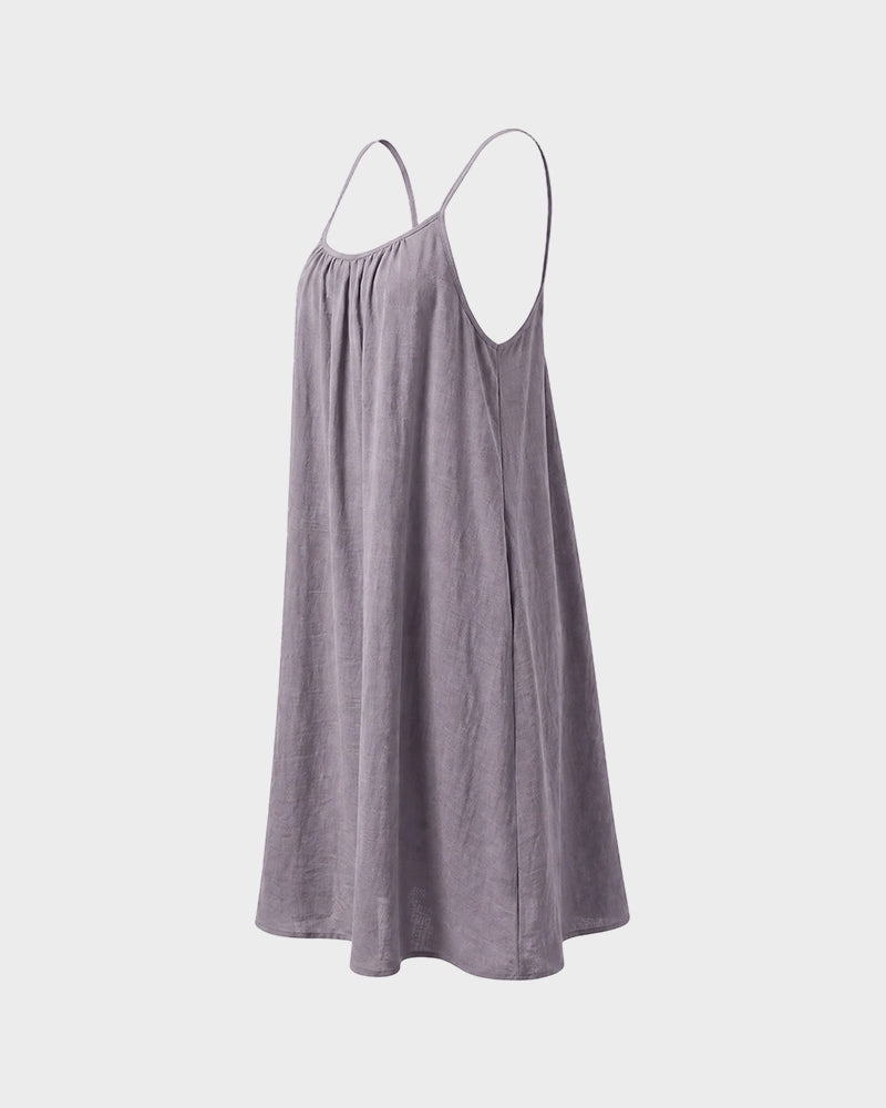 Backless Flowy Cami Lounge Dress