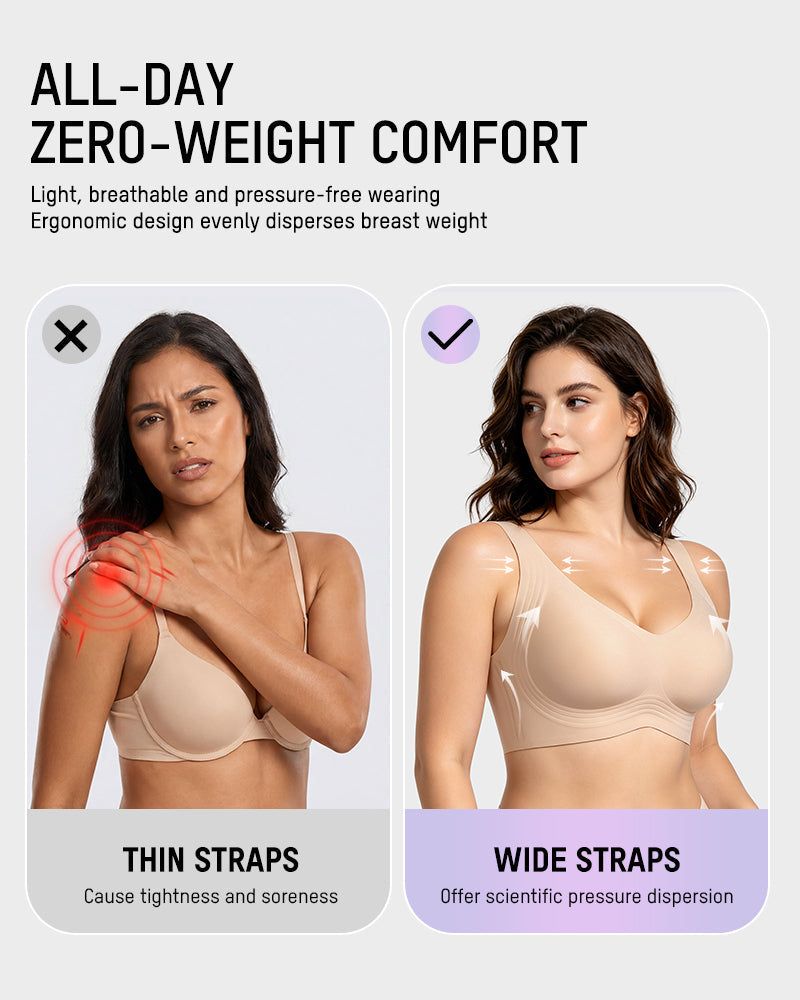 Comfortable Wireless Full Coverage Jelly Smoothing Bra