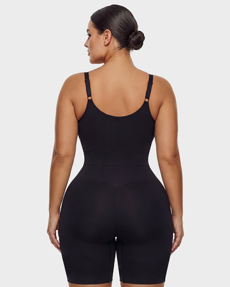 Easyslide™ Front-Zip Mid-Thigh Shapewear