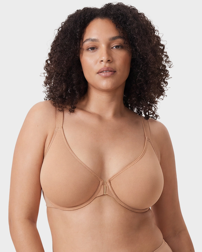 Front Closure Mesh Support Bra