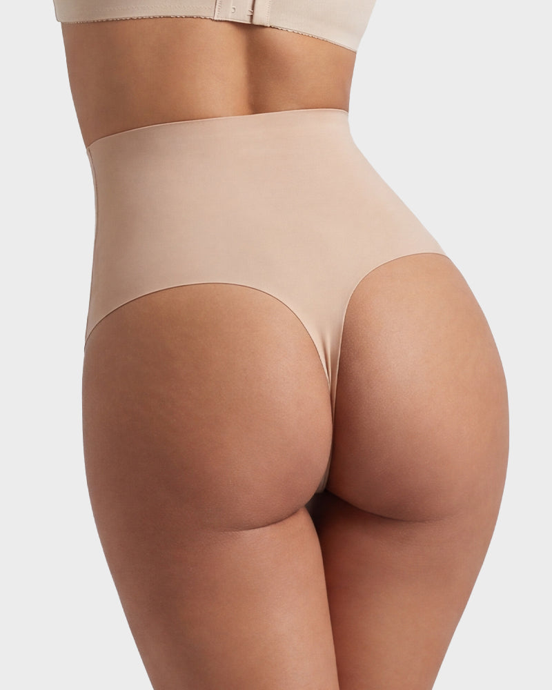 High Waist Mesh Tummy Control Thong(3 Pack)
