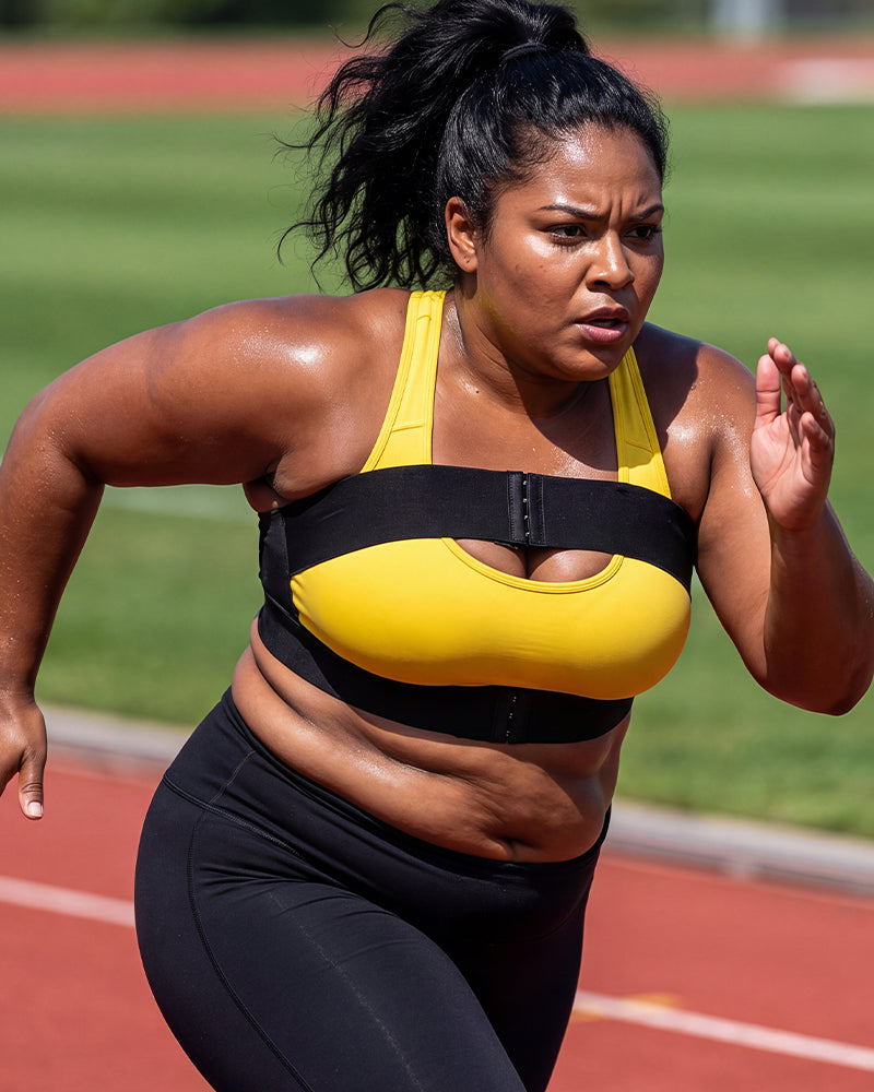 No-Bounce Chest Support Band for High Impact Workouts