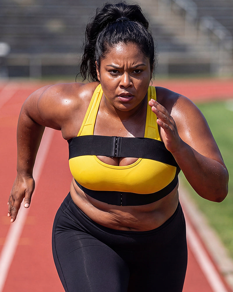 No-Bounce Chest Support Band for High Impact Workouts