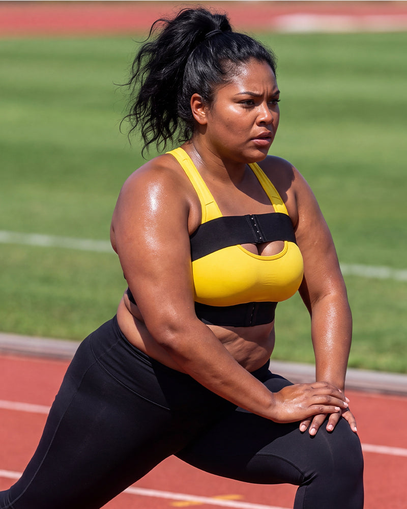 No-Bounce Chest Support Band for High Impact Workouts