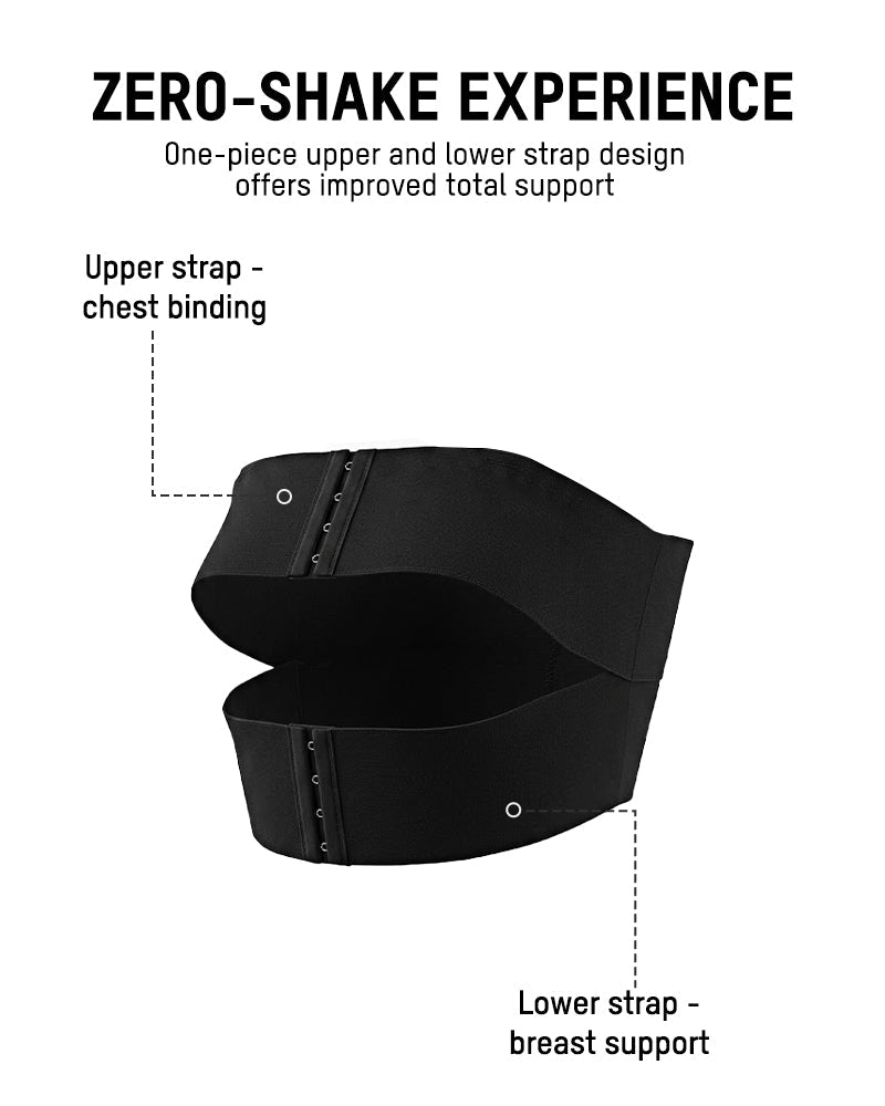 No-Bounce Chest Support Band for High Impact Workouts
