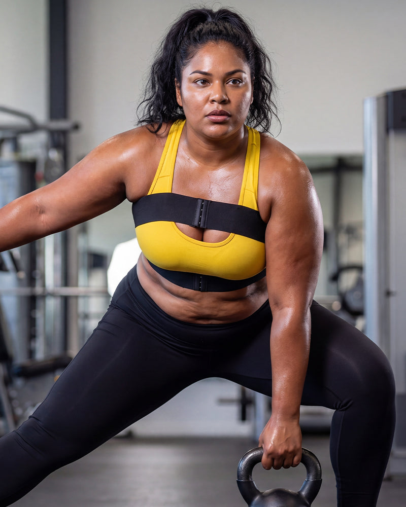 No-Bounce Chest Support Band for High Impact Workouts