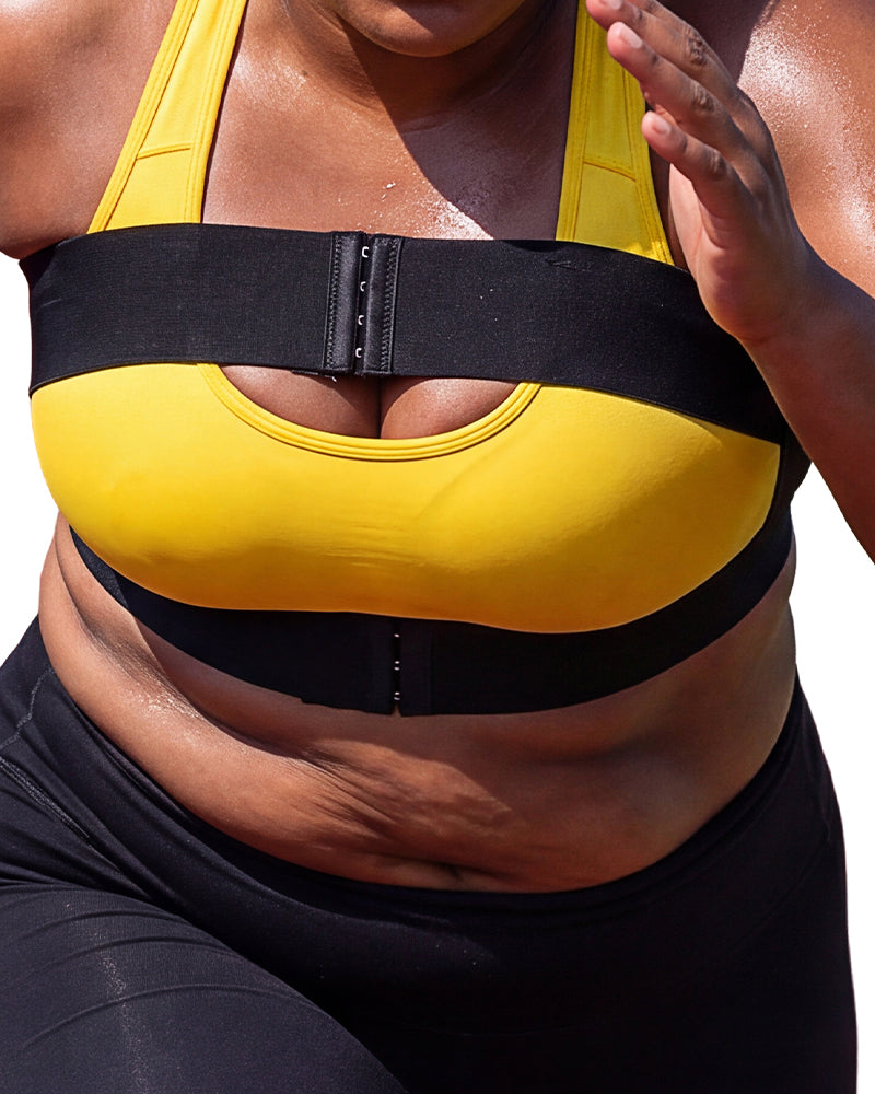 No-Bounce Chest Support Band for High Impact Workouts