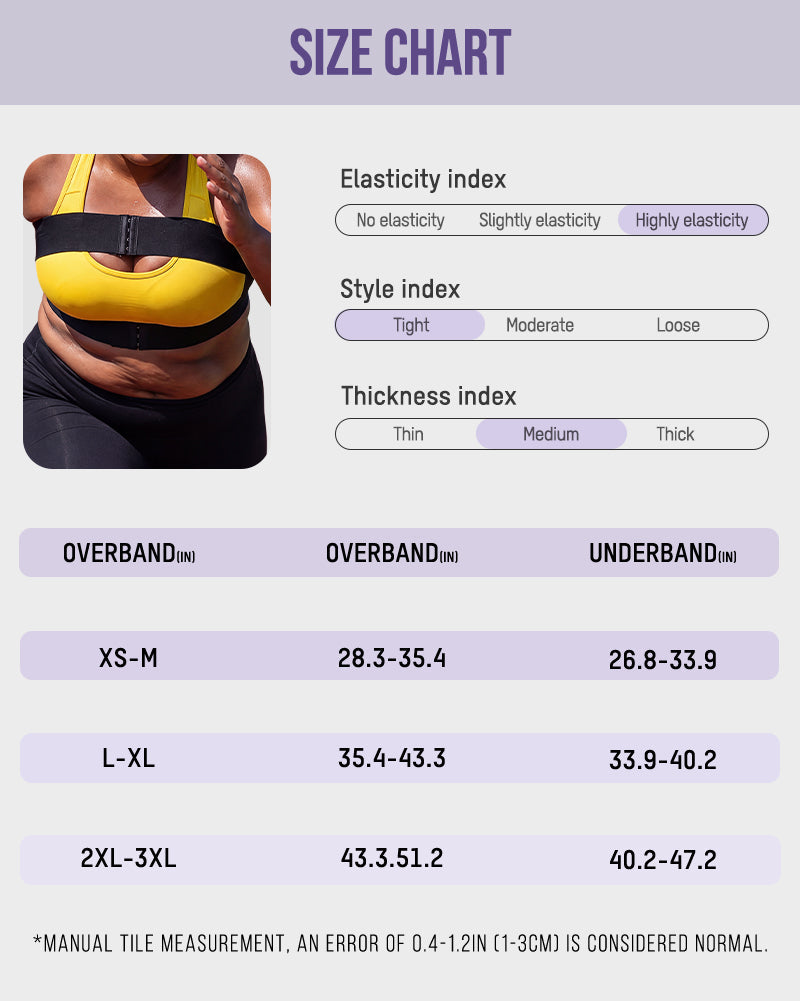 No-Bounce Chest Support Band for High Impact Workouts
