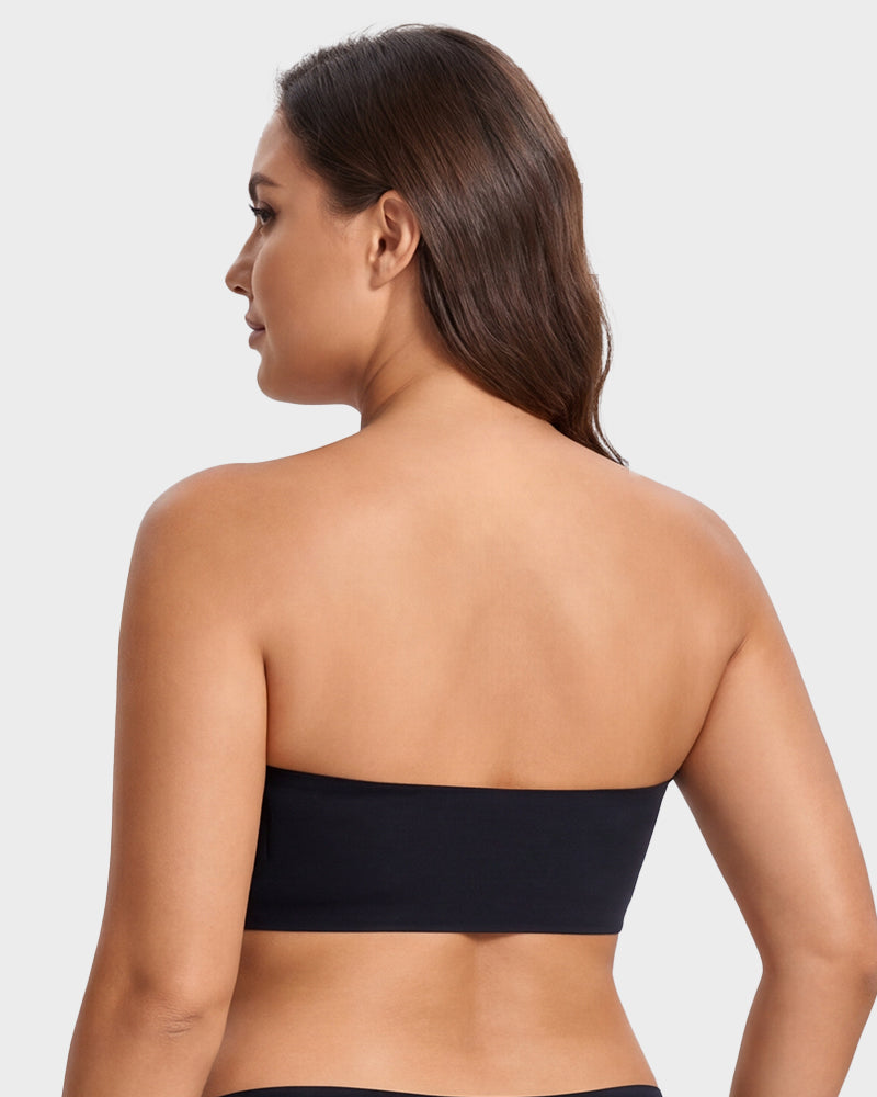 No-Slip Front Closure Push-Up Strapless Bra