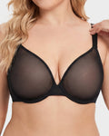 Seamless Mesh Unlined Underwire Bra