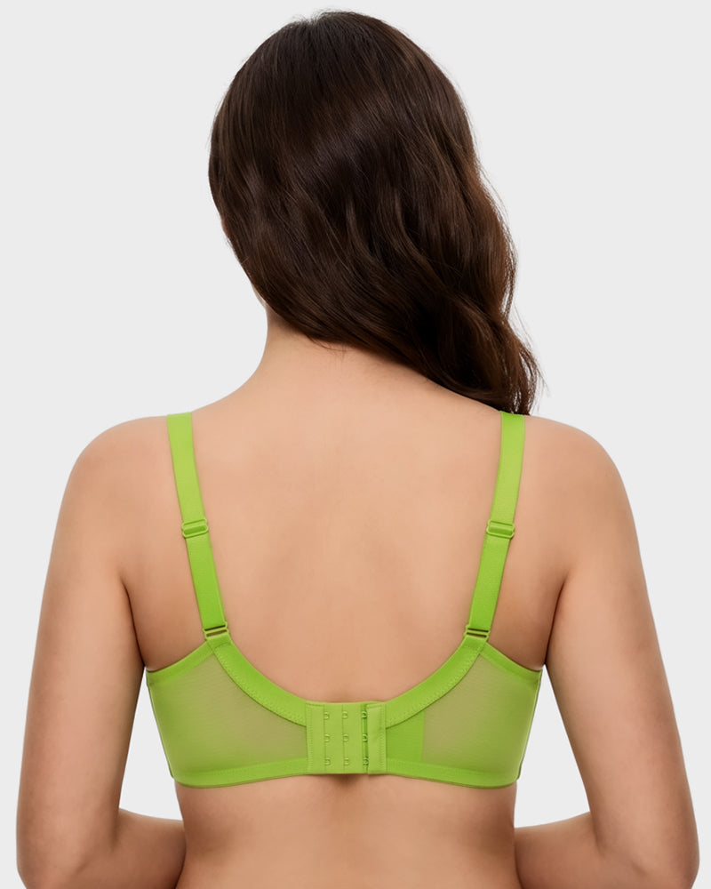 Seamless Mesh Unlined Underwire Bra