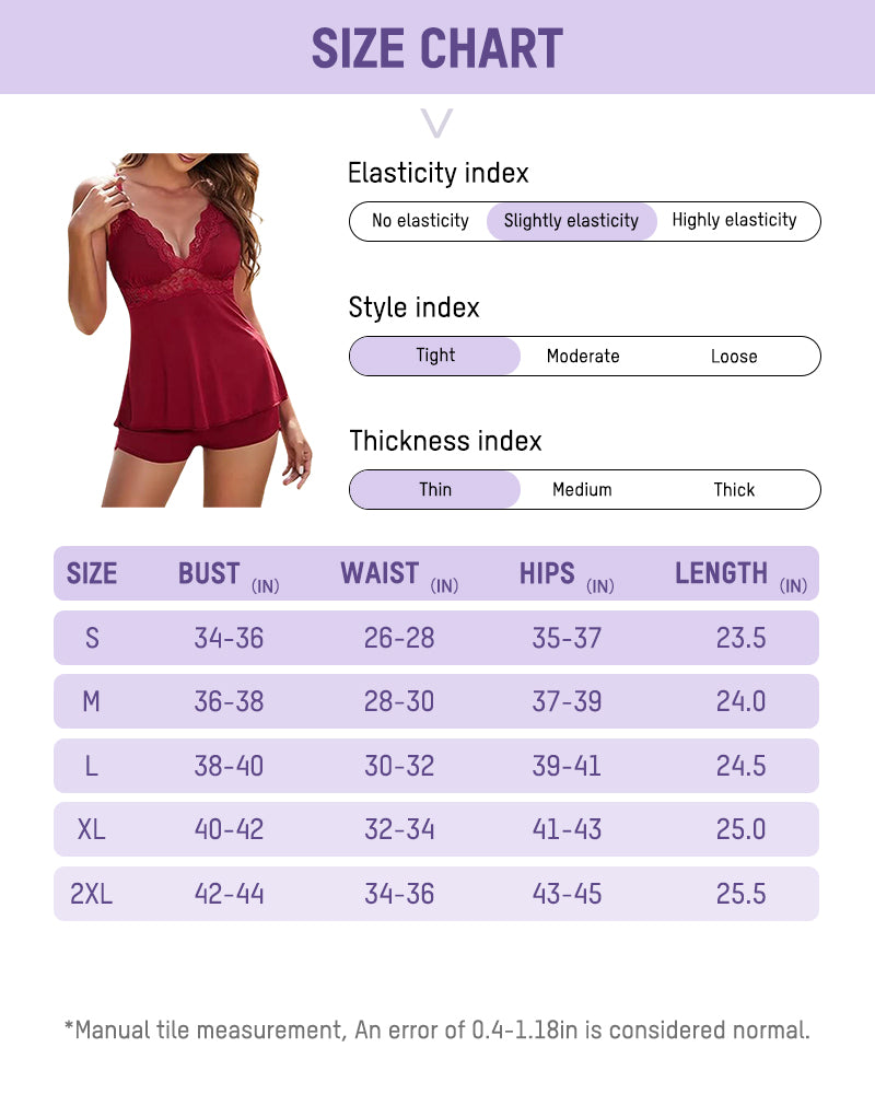 Silky Lace Flowy Cami & Shorts Set