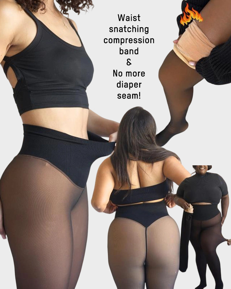 Viral One-Seam Shaping Fleece Leggings