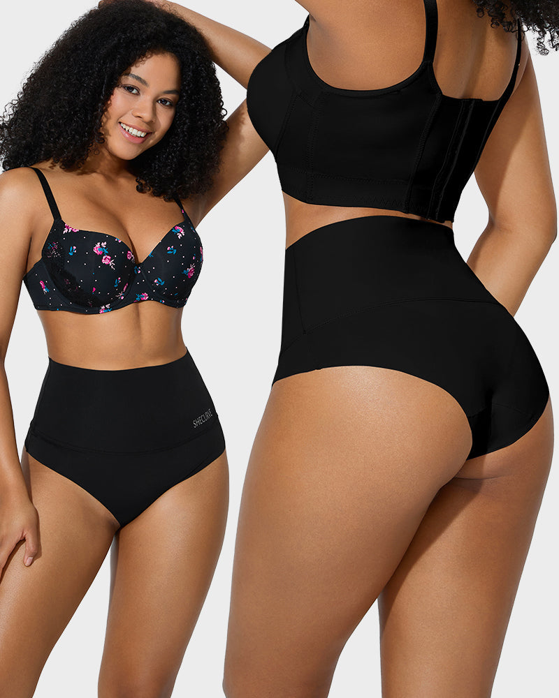 3-Pack High Waisted Tummy Control Briefs