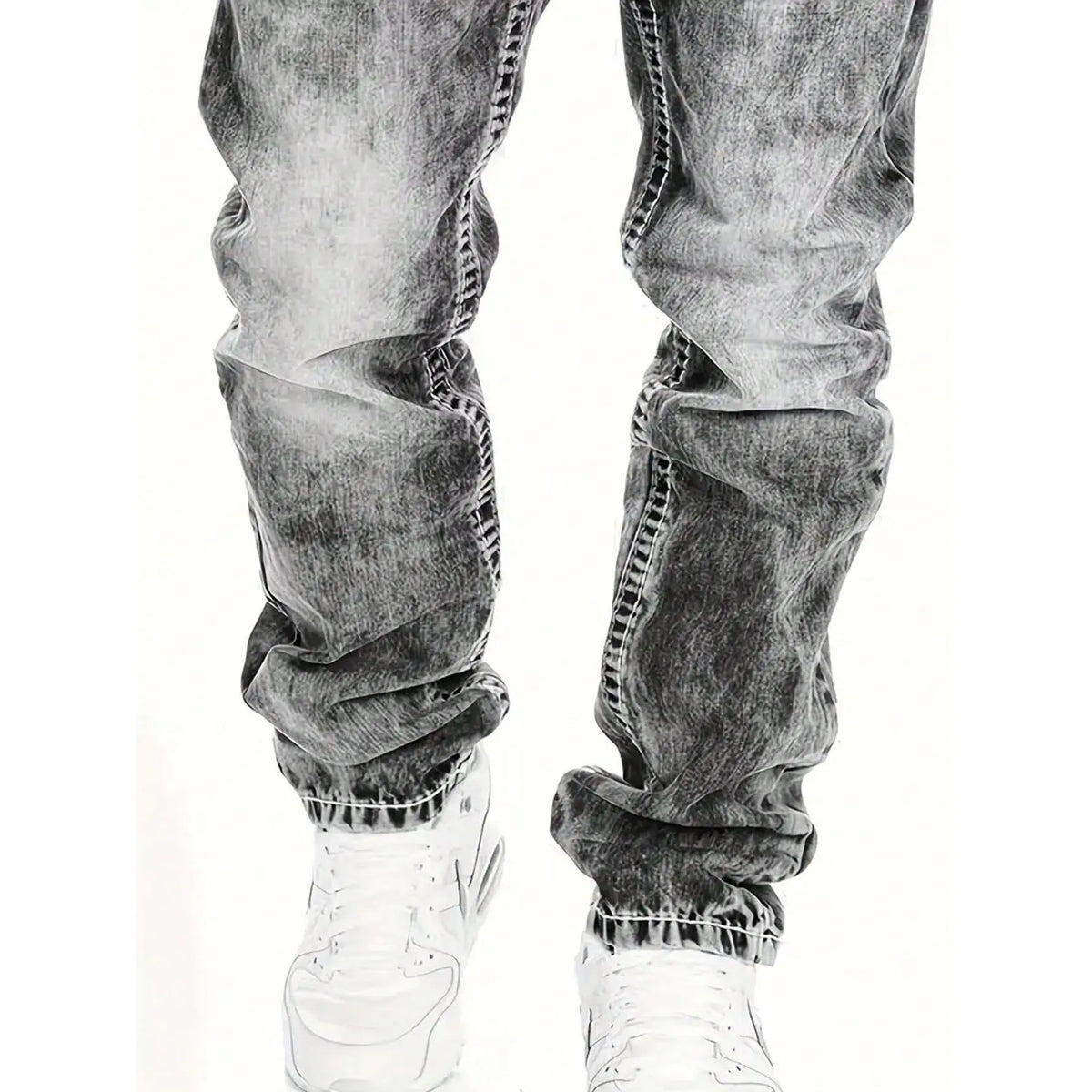 Men's Fashion Creative Stretch Denim Jeans,Minimalist Style Suitable For Summer, Emo Style— Free shipping for two pieces